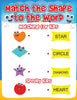 Match the Shape to the Word : Matching for Kids