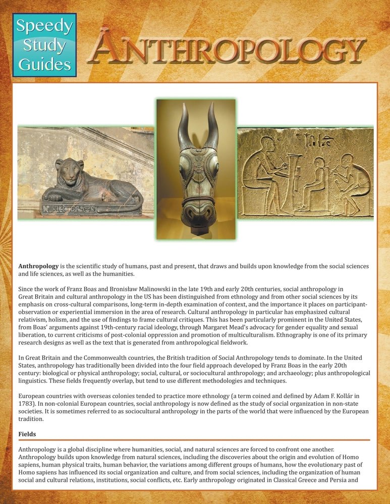 Anthropology (Speedy Study Guides)