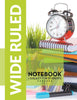 Wide Ruled Notebook: 1 Subject For Students