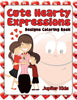 Cute Hearty Expressions: Designs Coloring Book