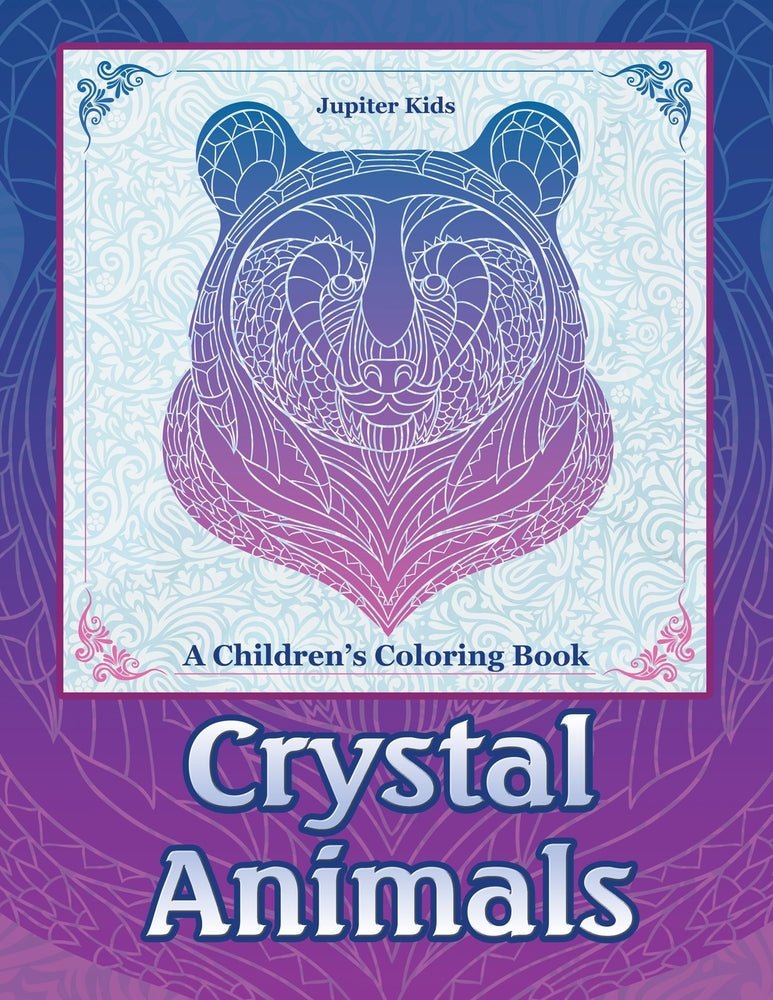 Crystal Animals: A Children's Coloring Book
