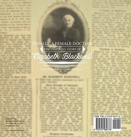 Image of Finally A Female Doctor! The Inspiring Story of Elizabeth Blackwell Women’s Biographies Grade 5 Children’s Biographies
