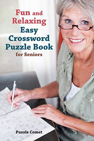 Image of Fun and Relaxing Easy Crossword Puzzle Book for Seniors