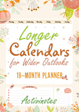 Image of Longer Calendars for Wider Outlooks - 18-Month Planner
