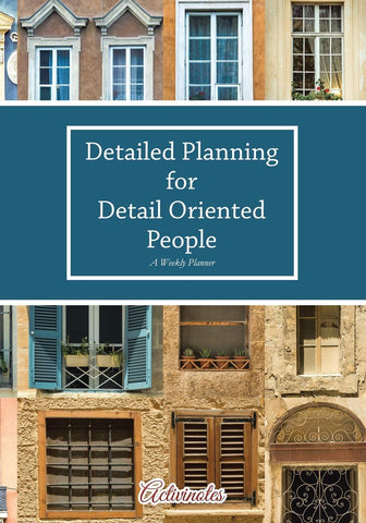 Image of Detailed Planning for Detail Oriented People. A Weekly Planner.