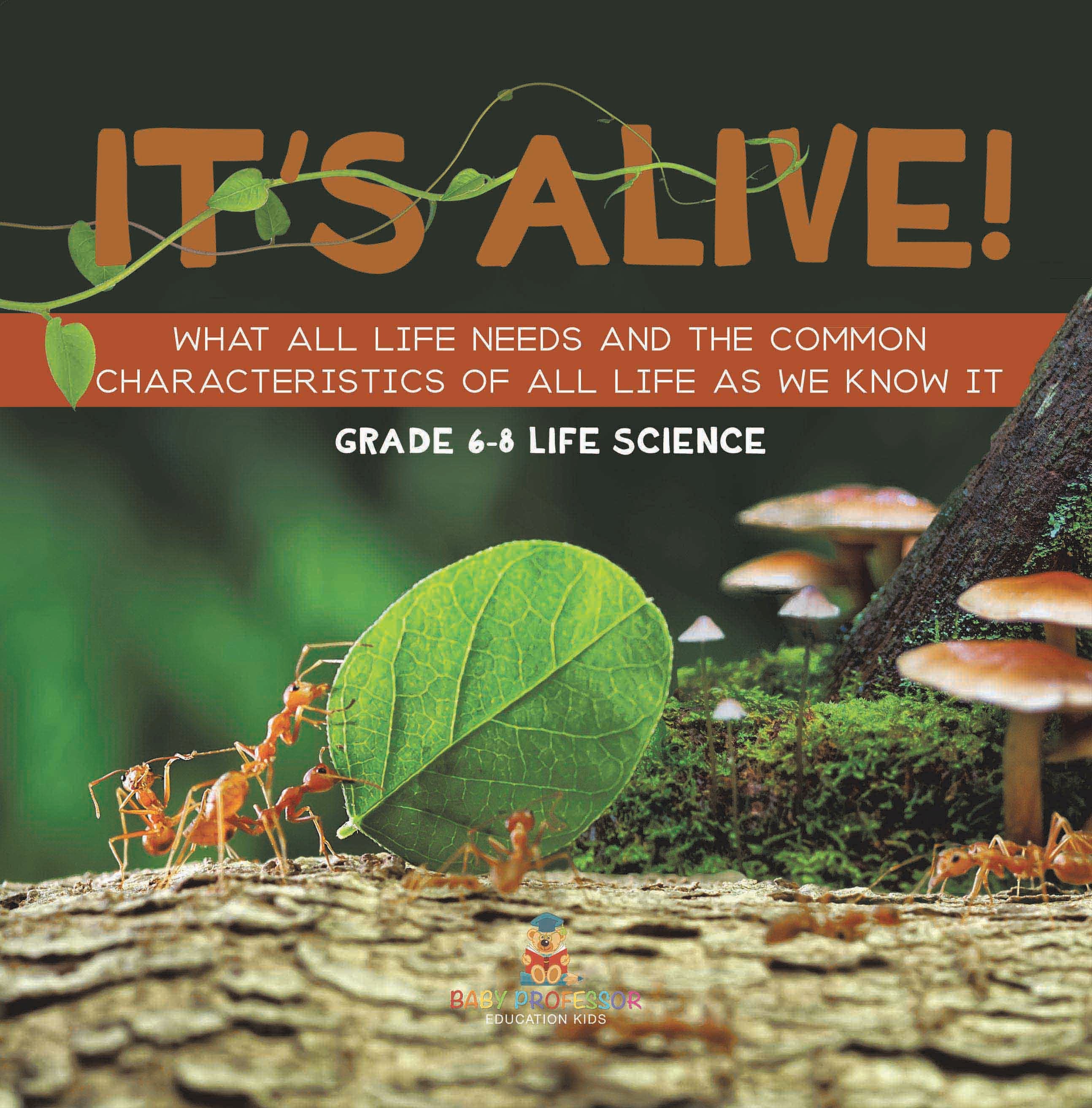 It's Alive! What All Life Needs and the Common Characteristics of All Life as We Know It | Grade 6-8 Life Science by 9781541997547 (Paperback)