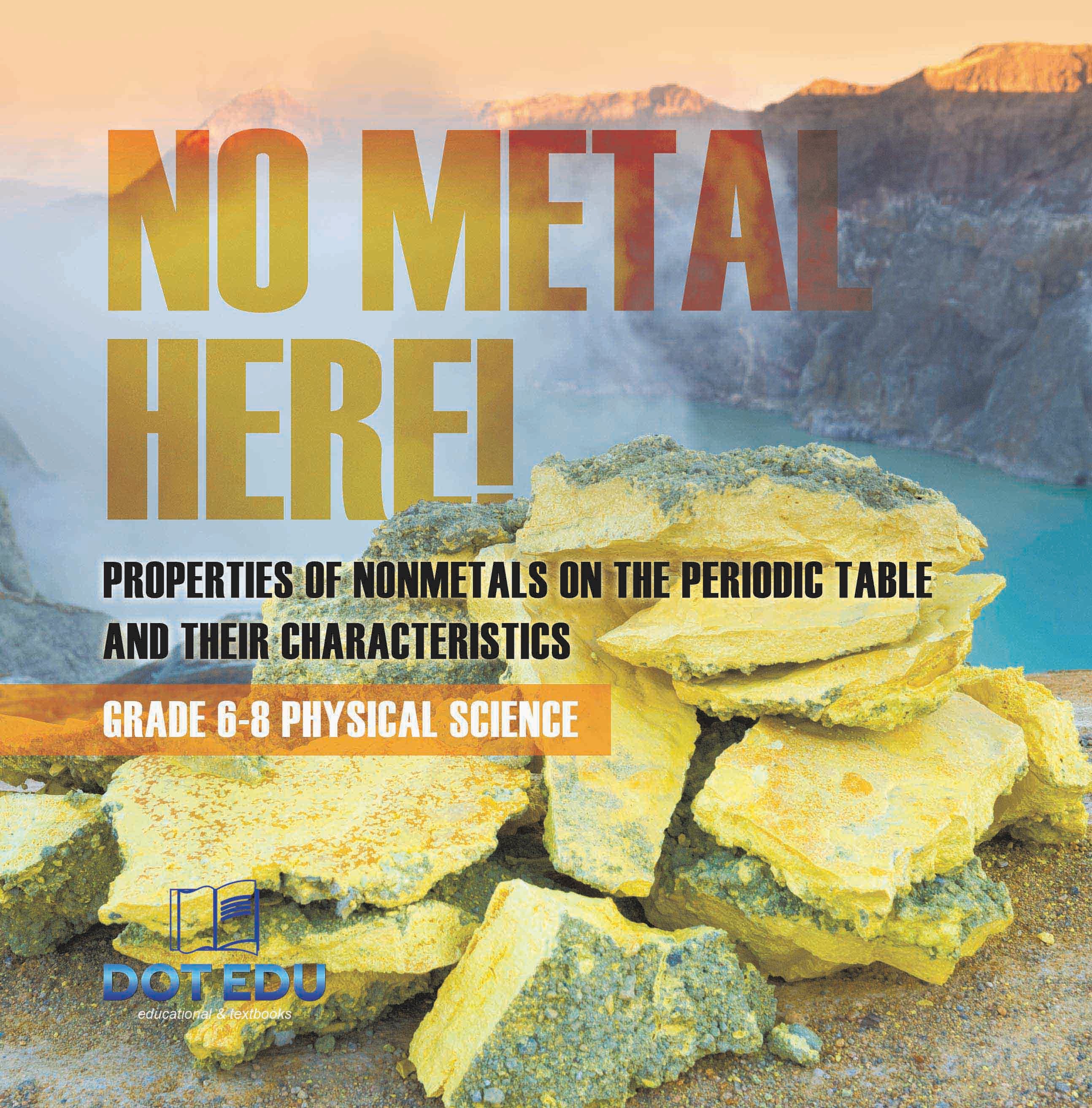 No Metal Here! Properties of Nonmetals on the Periodic Table and their Characteristics | Grade 6-8 Physical Science by 9781541997578 (Paperback)