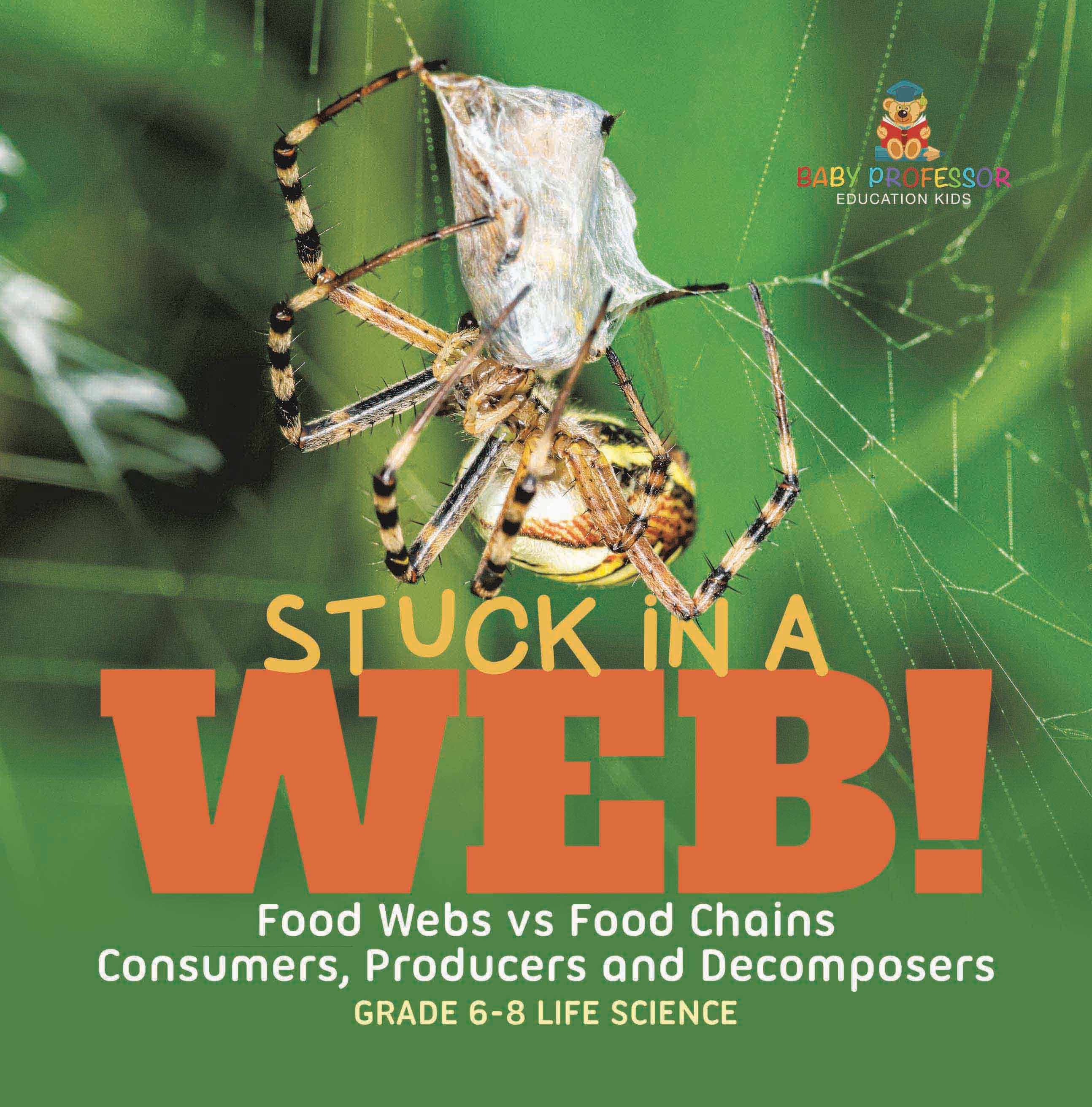 Stuck in a Web! Food Webs vs Food Chains | Consumers, Producers and Decomposers | Grade 6-8 Life Science by 9781541998780 (Paperback)
