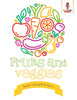 Fruits and Veggies : Toddler Coloring Book Ages 1-2