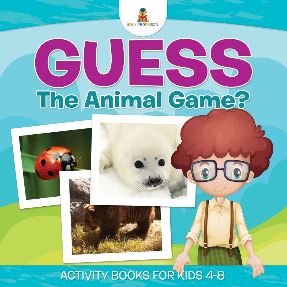 Guess The Animal Game Activity Books For Kids 4-8