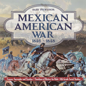 Mexican American War 1846 - 1848 - Causes Surrender and Treaties | Timelines of History for Kids | 6th Grade Social Studies