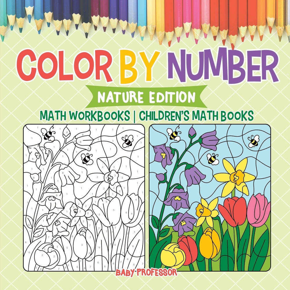 Color by Number : Nature Edition - Math Workbooks | Children's Math Books