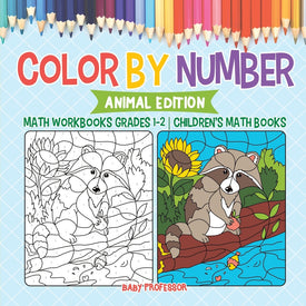 Color by Number : Animal Edition - Math Workbooks Grades 1-2 | Children's Math Books