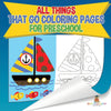 All Things That Go Coloring Pages for Preschool | Childrens Activities Crafts & Games Books