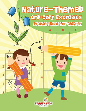 Nature-Themed Grid Copy Exercises : Drawing Book for Children