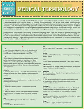 Medical Terminology (Speedy Study Guides)