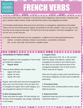 French Verbs (Speedy Study Guides: Academic)