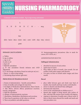 Nursing Pharmacology (Speedy Study Guides: Academic)