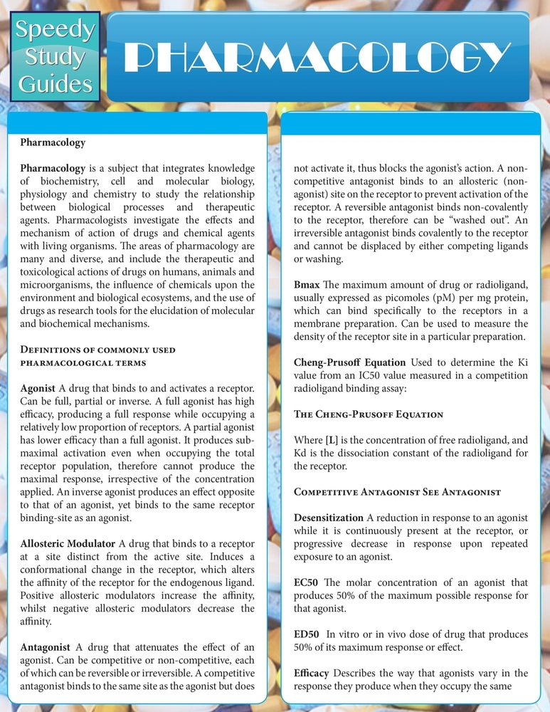 Pharmacology (Speedy Study Guides: Academic)