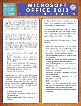 Microsoft Office 2013 Essentials (Speedy Study Guide)