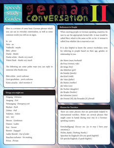 German Conversation II (Speedy Study Guide)