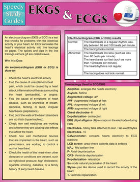 EKGs and Ecgs (Speedy Study Guides: Academic)