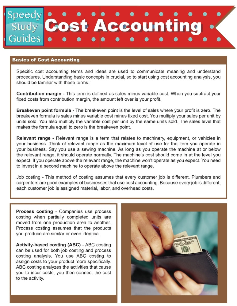 Cost Accounting (Speedy Study Guides: Academic)