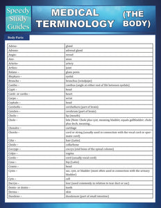 Medical Terminology (the Body) (Speedy Study Guides)