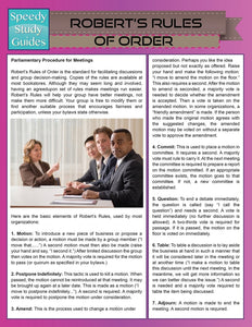 Roberts Rules of Order