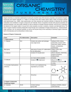 Organic Chemistry Fundamentals (Speedy Study Guide)