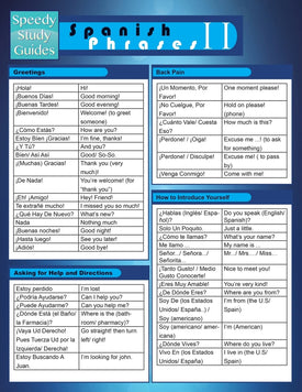 Spanish Phrases II (Speedy Study Guide)