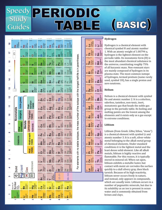 Periodic Table (Basic) (Speedy Study Guides)