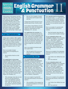 English Grammar & Punctuation II (Speedy Study Guide)