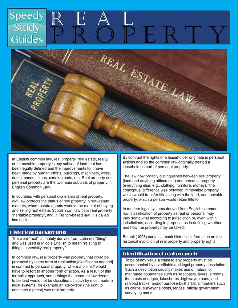 Real Property (Speedy Study Guide)