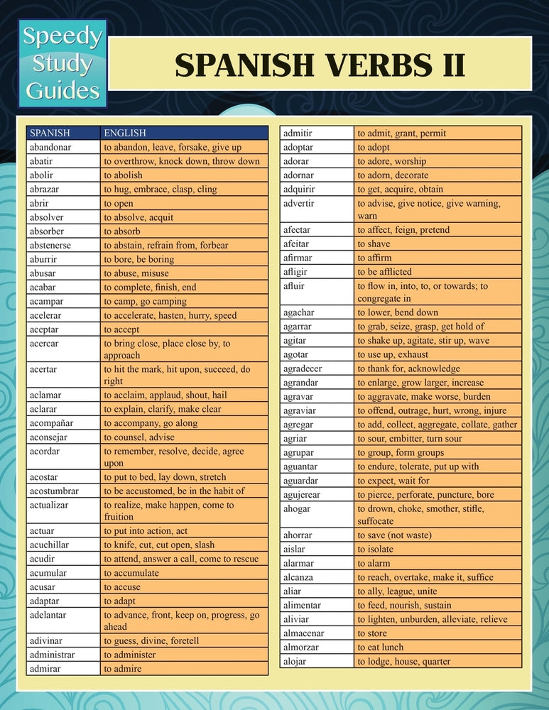 Spanish Verbs II (Speedy Language Study Guides)