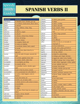 Spanish Verbs II (Speedy Language Study Guides)