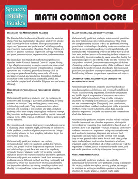 Math Common Core (Speedy Study Guides)