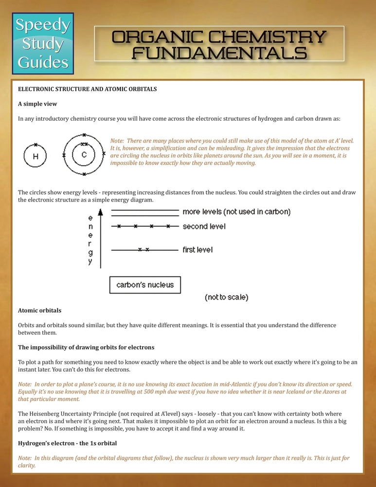 Organic Chemistry Fundamentals (Speedy Study Guides)