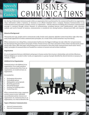 Business Communications (Speedy Study Guide)