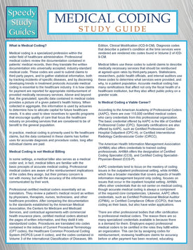 Medical Coding (Speedy Study Guide)