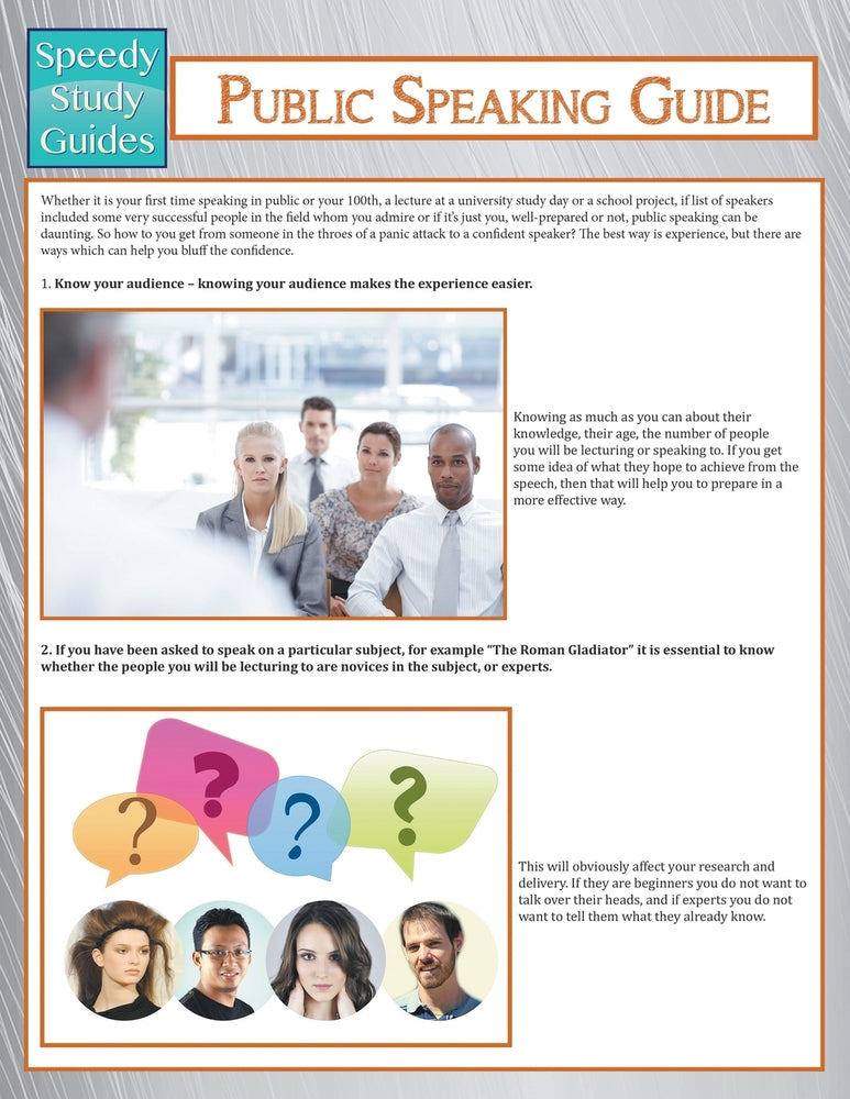 Public Speaking Guide (Speedy Study Guide)