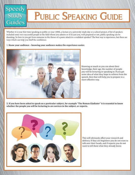 Public Speaking Guide (Speedy Study Guide)