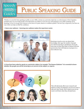 Public Speaking Guide (Speedy Study Guide)