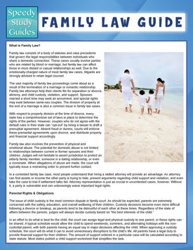Family Law Guide (Speedy Study Guide)