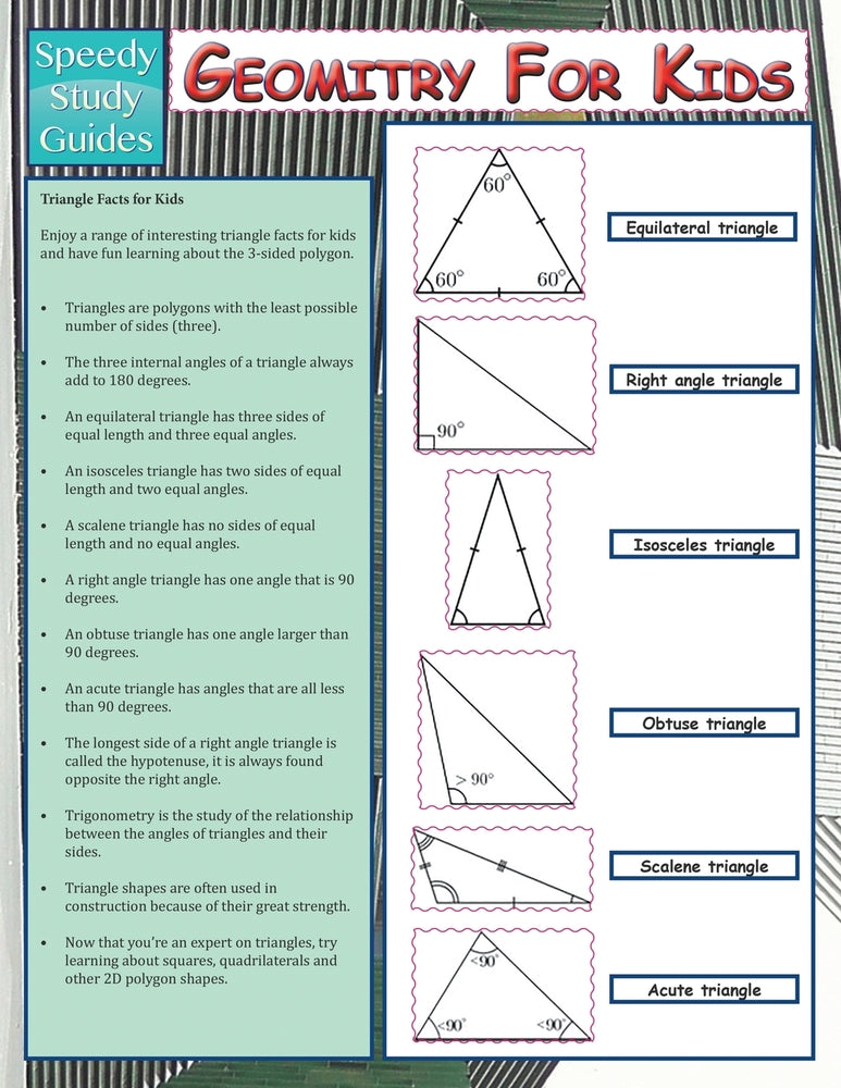 Geometry For Kids (Speedy Study Guide)