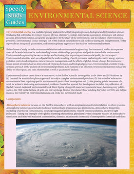 Environmental Science (Speedy Study Guide)
