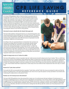 CPR Lifesaving Reference Guide (Speedy Study Guide)