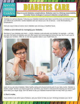 Diabetes Care (Speedy Study Guide)