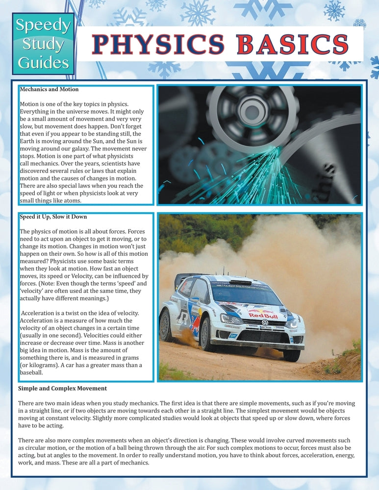 Physics Basics  (Speedy Study Guide)