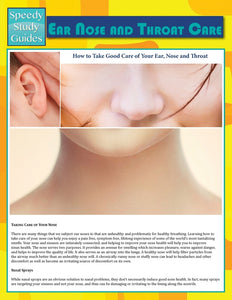 Ear Nose and Throat Care (Speedy Study Guide)